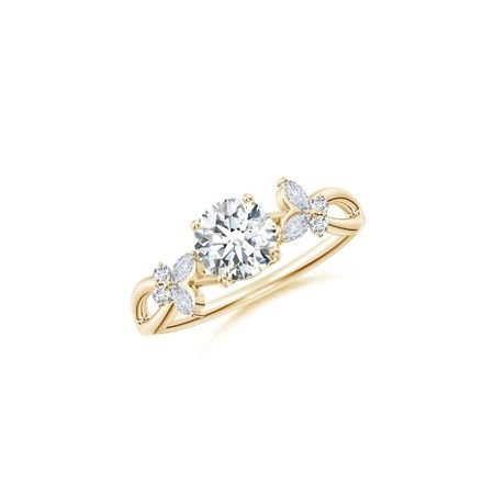 Diamond Butterfly Engagement Ring