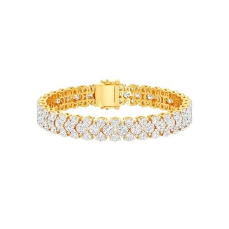 Ruffle Royale Diamond Tennis Bracelet